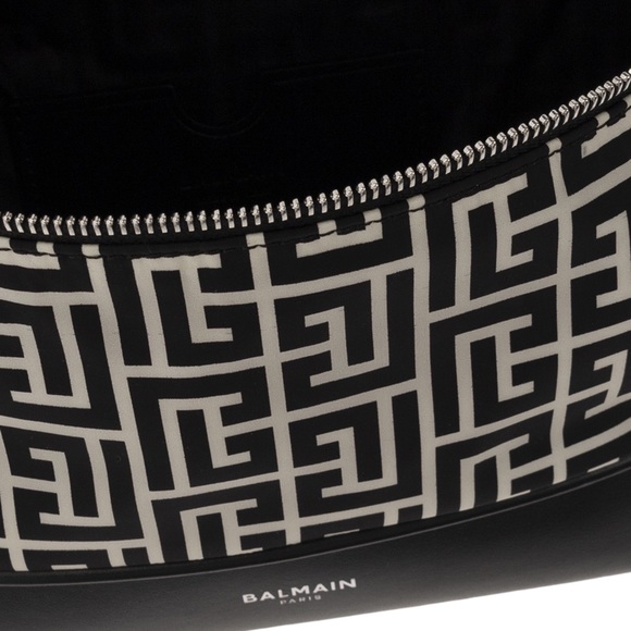 NEW Authentic Balmain Black White City All-Over Belt Bag Waist Bag - Picture 10 of 10